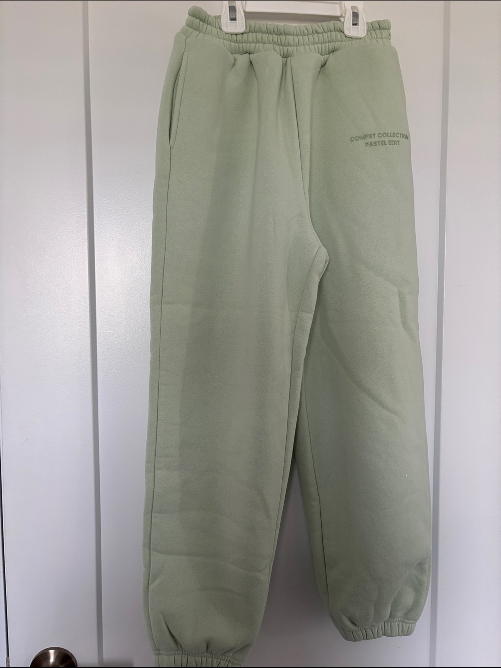 Comfort Collection Pastel Green Kids Joggers